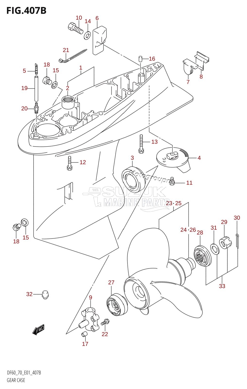 GEAR CASE (K1,K2,K3,K4,K5,K6,K7,K8,K9)