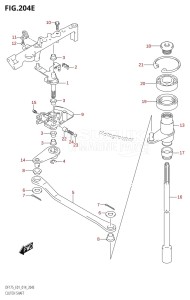 DF150ZG From 15002Z-410001 (E40)  2014 drawing CLUTCH SHAFT (DF150Z:E01)