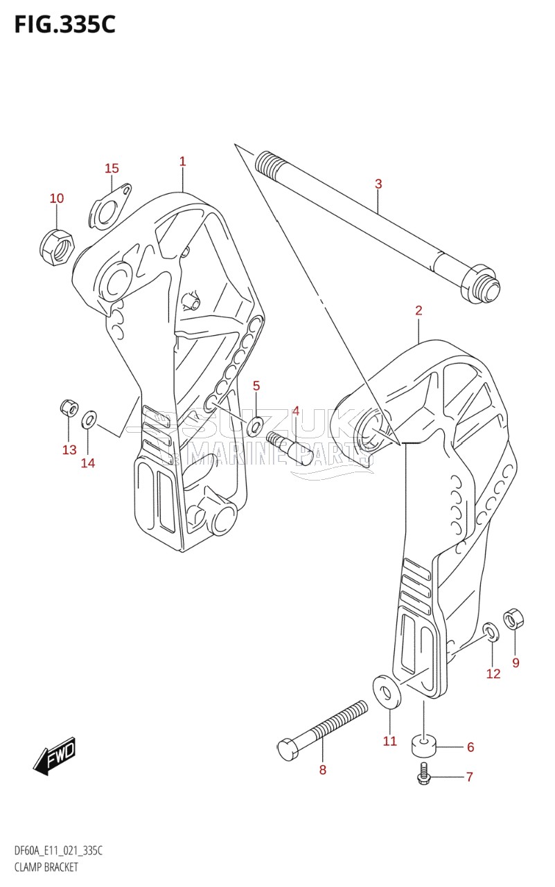 CLAMP BRACKET (DF40ATH,DF50ATH)