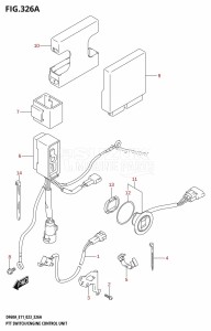 DF40A From 04004F-040001 (E01 E03 E11 E34, USA)  2020 drawing PTT SWITCH /​ ENGINE CONTROL UNIT ((DF40A,DF40ATH,DF40AST,DF50A,DF50ATH,DF60A,DF60ATH,DF50AVT,DF60AVT,DF40ASVT,DF50AVTH,DF60AVTH):(020,021,022))