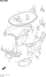 02504F-510001 (2005) 25hp P01-Gen. Export 1 (DF25A  DF25AR  DF25AT  DF25ATH  DT25K) DF25A drawing SIDE COVER (DF30A:P40)