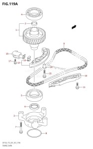 DF150 From 15002F-310001 (E01 E40)  2013 drawing TIMING CHAIN