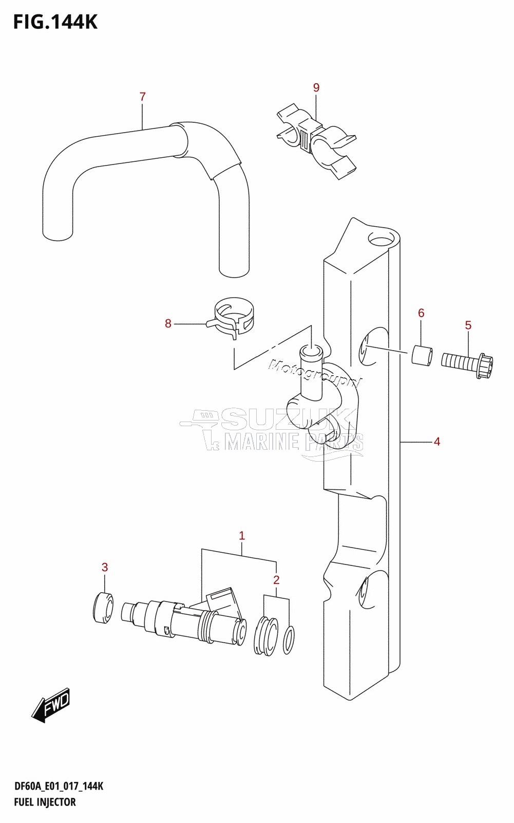 FUEL INJECTOR (DF60AQH:E40)