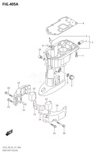 02504F-710001 (2017) 25hp P01-Gen. Export 1 (DF25A  DF25AR  DF25AT  DF25ATH) DF25A drawing DRIVE SHAFT HOUSING