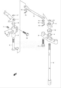  (2003) 115hp - () DF115TL drawing CLUTCH SHAFT