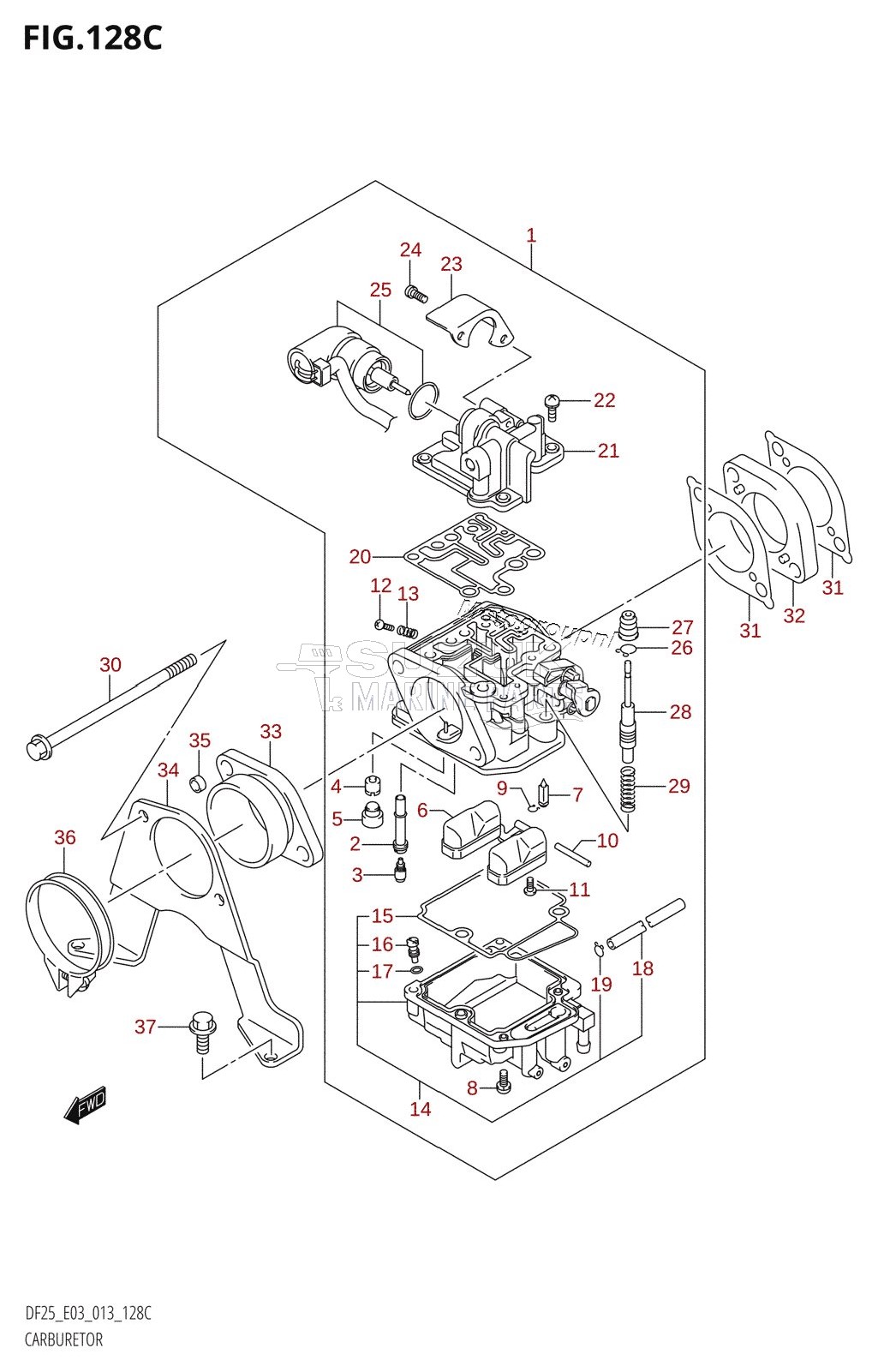 CARBURETOR (DF25Q:E03)