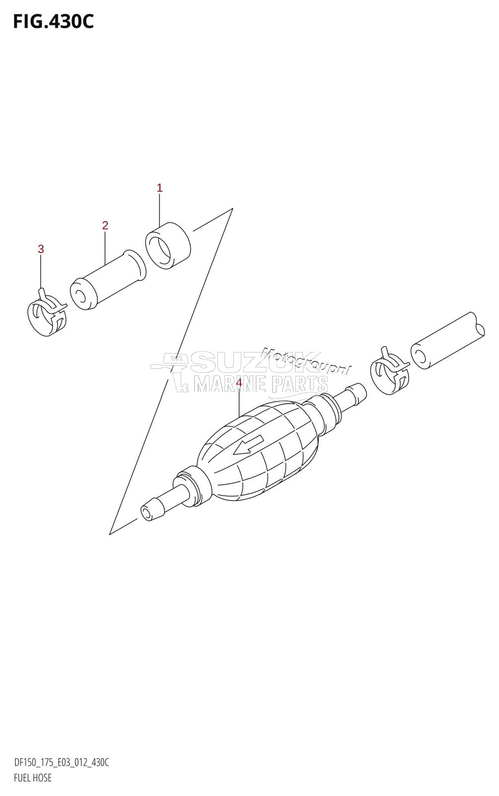 FUEL HOSE (DF175T:E03)