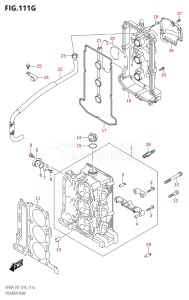 05004F-610001 (2016) 50hp E01-Gen. Export 1 (DF50AVT  DF50AVTH) DF50A drawing CYLINDER HEAD (DF60A:E01)