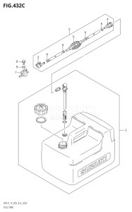 00993F-110001 (2011) 9.9hp P03-U.S.A (DF9.9T  DF9.9TH) DF9.9 drawing FUEL TANK (DF15:P03)