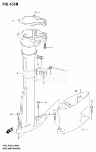 DF2.5 From 00252F-440001 (P01 )  2024 drawing DRIVE SHAFT HOUSING (L-TRANSOM)