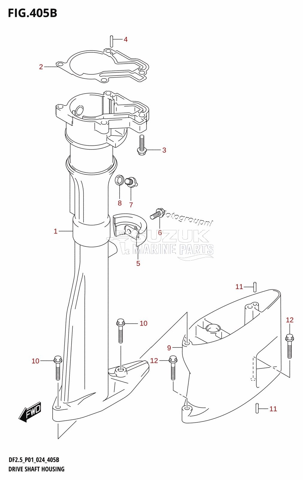 DRIVE SHAFT HOUSING (L-TRANSOM)