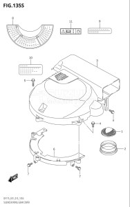 15002F-510001 (2005) 150hp E01 E40-Gen. Export 1 - Costa Rica (DF150T    DF150TG) DF150 drawing SILENCER / RING GEAR COVER (DF175ZG:E40)