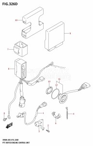 DF40A From 04003F-510001 (E03)  2015 drawing PTT SWITCH /​ ENGINE CONTROL UNIT (DF50AVT:E03)