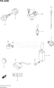 02504F-140001 (2021) 25hp P01-Gen. Export 1 (DF25A   DF25AR   DF25AT   DF25ATH   DT25K) DF25A drawing SENSOR / SWITCH (DF25AT,DF30AT)