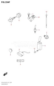 02504F-710001 (2017) 25hp P01-Gen. Export 1 (DF25A  DF25AR  DF25AT  DF25ATH) DF25A drawing SENSOR / SWITCH (DF30AR:P01)