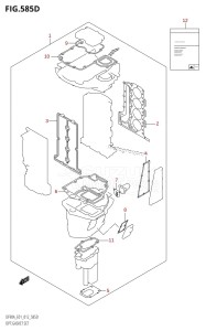 DF80A From 08002F-310001 (E40)  2013 drawing OPT:GASKET SET (DF70ATH:E40)