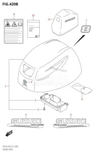 DF8A From 00801F-710001 (P03)  2017 drawing ENGINE COVER (DF8AR:P03)