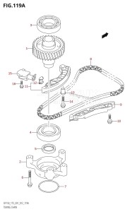 DF150 From 15002F-210001 (E01 E40)  2012 drawing TIMING CHAIN