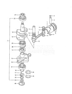 Outboard DT 40 drawing Crankshaft