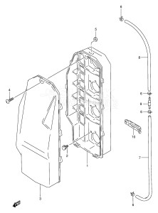 DT115 From 11502-811083 ()  1988 drawing SILENCER CASE (PLASTIC) (*)