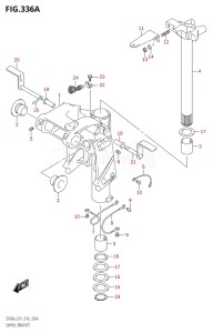 05004F-610001 (2016) 50hp E01-Gen. Export 1 (DF50AVT  DF50AVTH) DF50A drawing SWIVEL BRACKET (DF40A:E01)