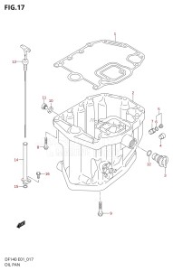 DF140 From 14001Z-421001 (E01)  2004 drawing OIL PAN