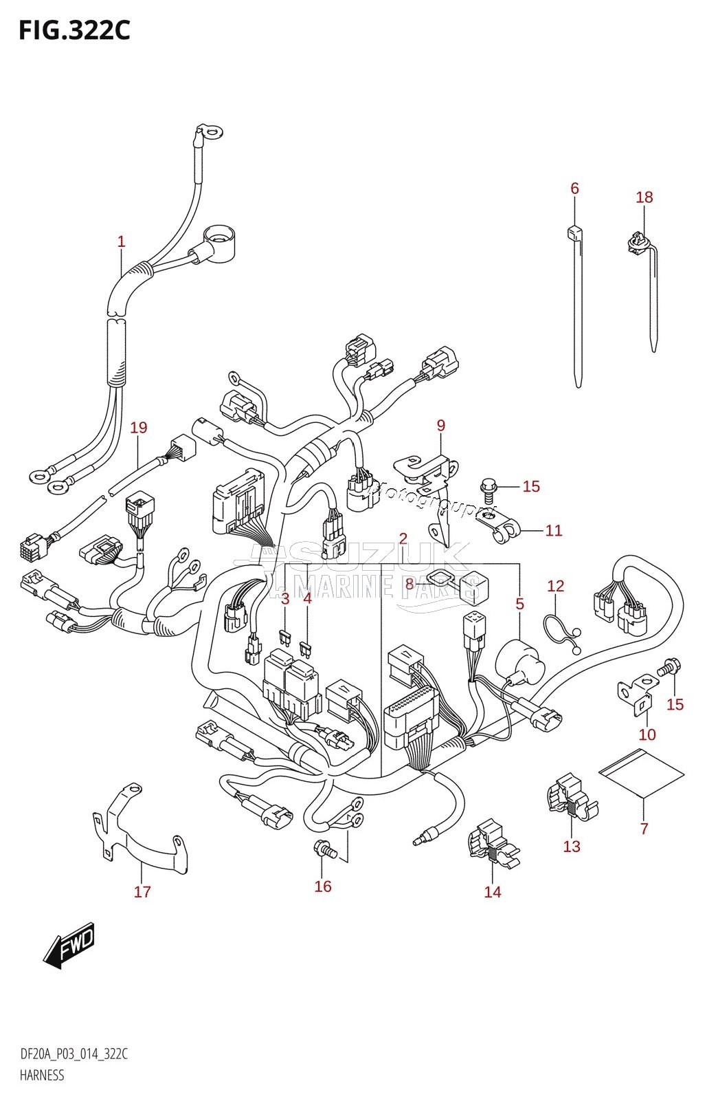 HARNESS (DF9.9BT:P03)