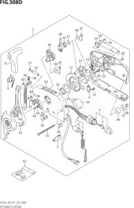 02504F-340001 (2023) 25hp P01-Gen. Export 1 (DF25A    DF25AT    DF25ATH    DT25K) DF25A drawing OPT:REMOTE CONTROL ((DF25AT,DF25ATH,DF30AT,DF30ATH):(022,023))