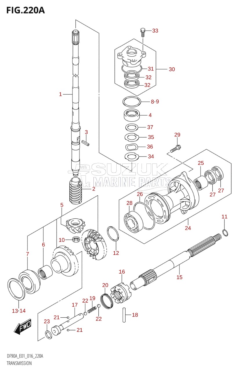 TRANSMISSION (DF70A:E01)