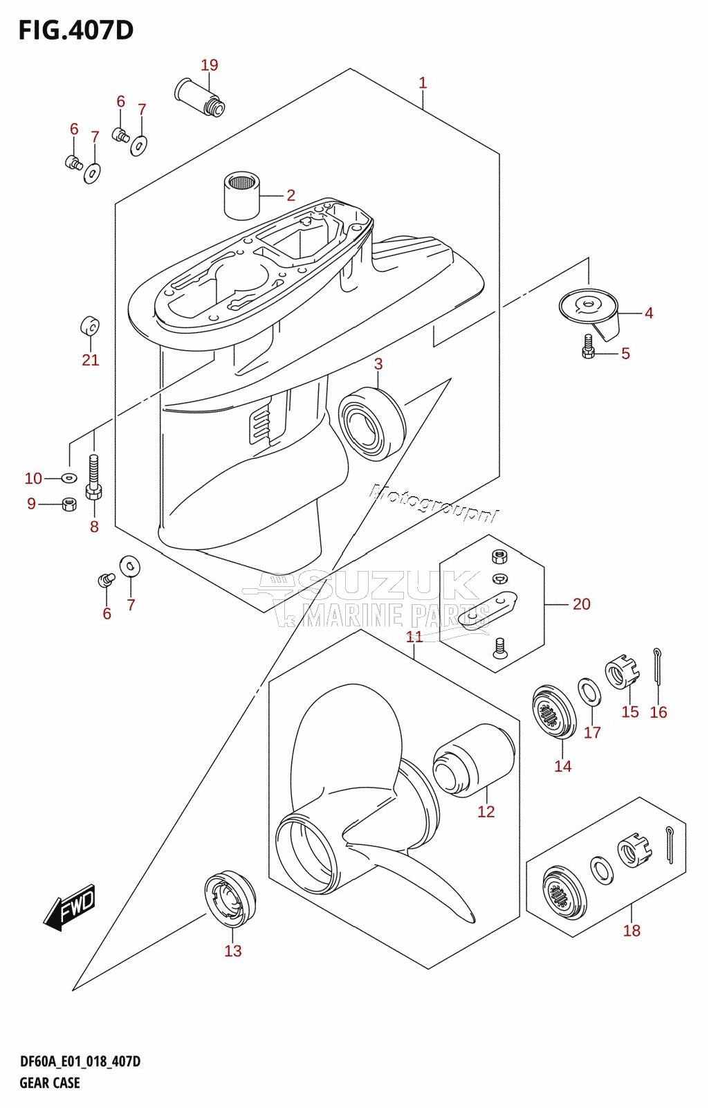 GEAR CASE (DF60AQH,DF60ATH)