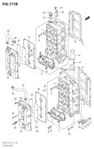 DF225Z From 22503Z-310001 (E01 E40)  2013 drawing CYLINDER HEAD (DF200T:E40)