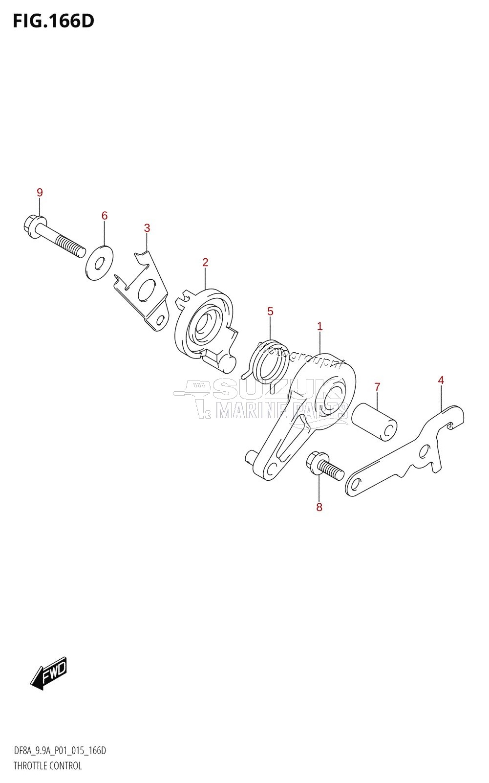 THROTTLE CONTROL (DF9.9AR:P01)