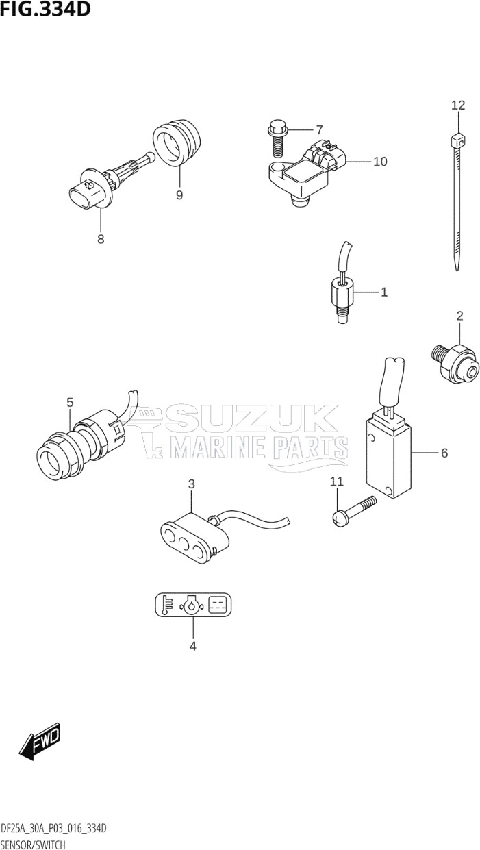 SENSOR / SWITCH (DF25ATH:P03)