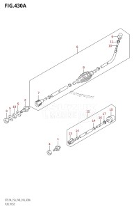 DT9.9A From 00993K-410001 (P36 P40)  2014 drawing FUEL HOSE (DT9.9AK:P36)