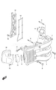 DF 60A drawing Intake Manifold/ Silencer/Exhaust Cover