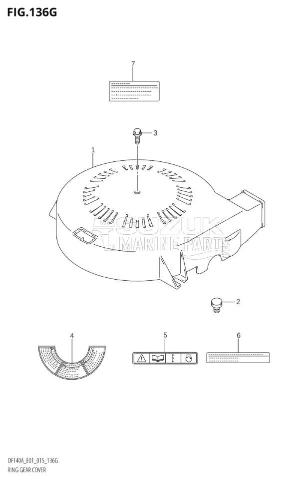 RING GEAR COVER (DF140AT:E40)