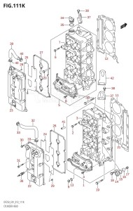 DF250Z From 25003Z-310001 (E01 E40)  2013 drawing CYLINDER HEAD (DF250T:E40)