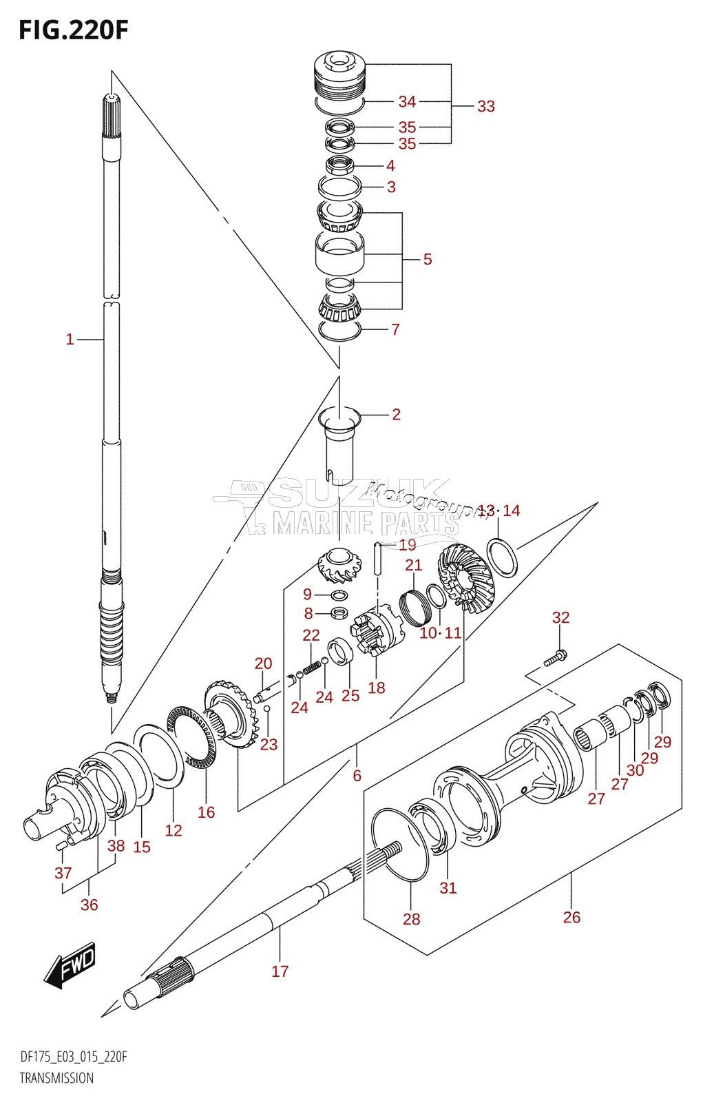 TRANSMISSION (DF175TG:E03)