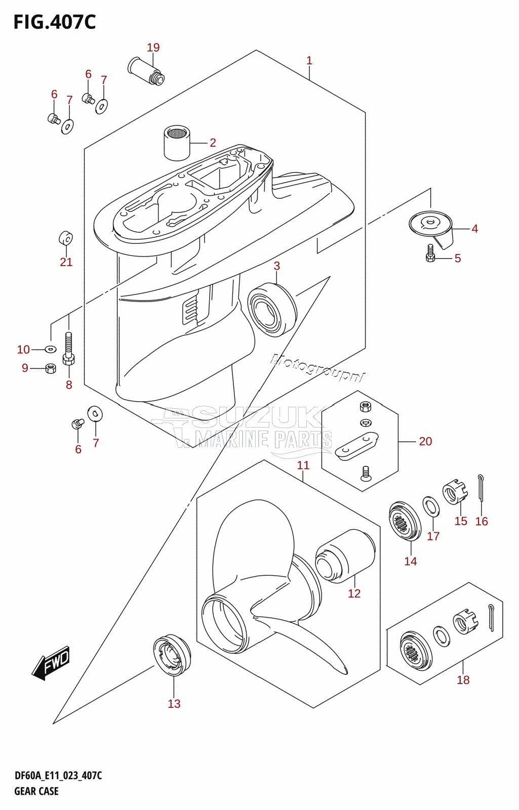 GEAR CASE (DF60A:(E01,E11))