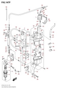 DF200Z From 20002Z-510001 (E01 E40)  2015 drawing FUEL PUMP /​ FUEL VAPOR SEPARATOR (DF225T:E40)