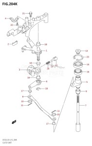 DF200Z From 20002Z-210001 (E01 E40)  2012 drawing CLUTCH SHAFT (DF250T:E40)