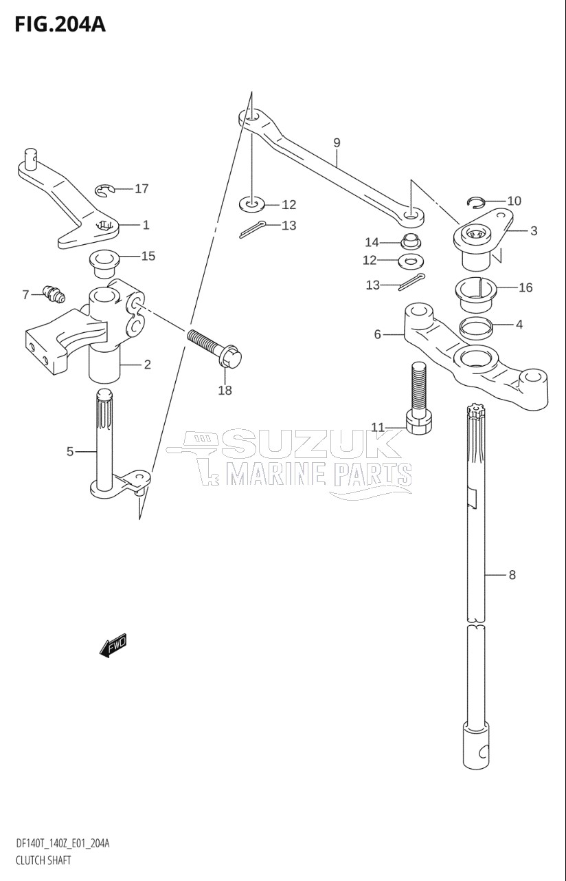 CLUTCH SHAFT (K2,K3)