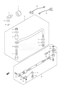 Outboard DF 90 drawing Drag Link