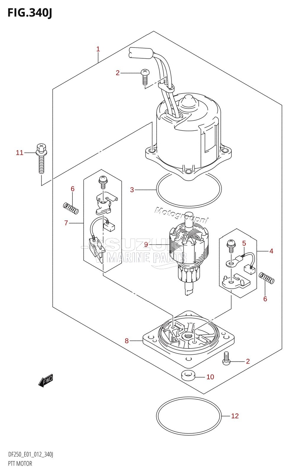 PTT MOTOR (DF250T:E01:(X-TRANSOM,XX-TRANSOM))