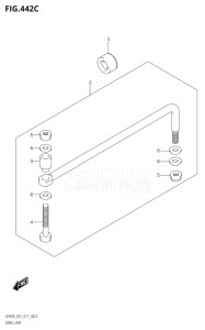 04004F-710001 (2017) 40hp E34-Italy (DF40AST) DF40A drawing DRAG LINK (DF50A:E01)