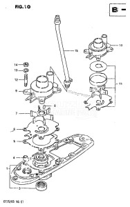 DT75 From 070501-60614 ()  1986 drawing WATER PUMP