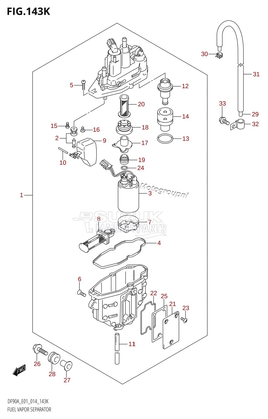 FUEL VAPOR SEPARATOR (DF90ATH:E40)