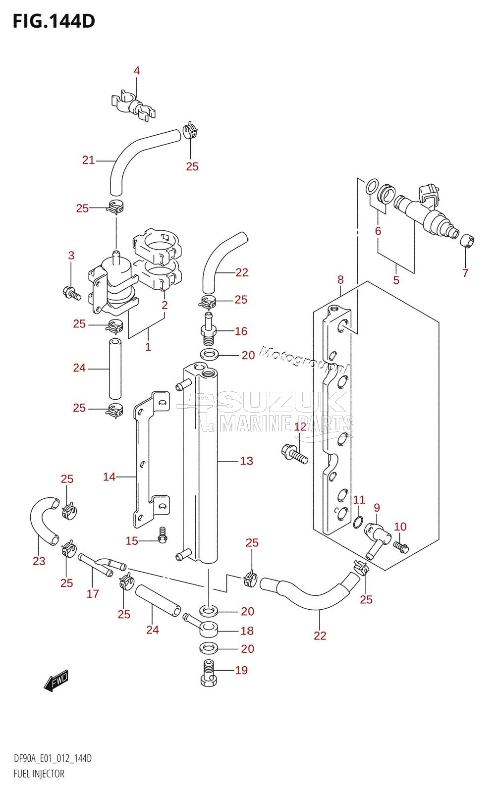 FUEL INJECTOR (DF70ATH:E40)