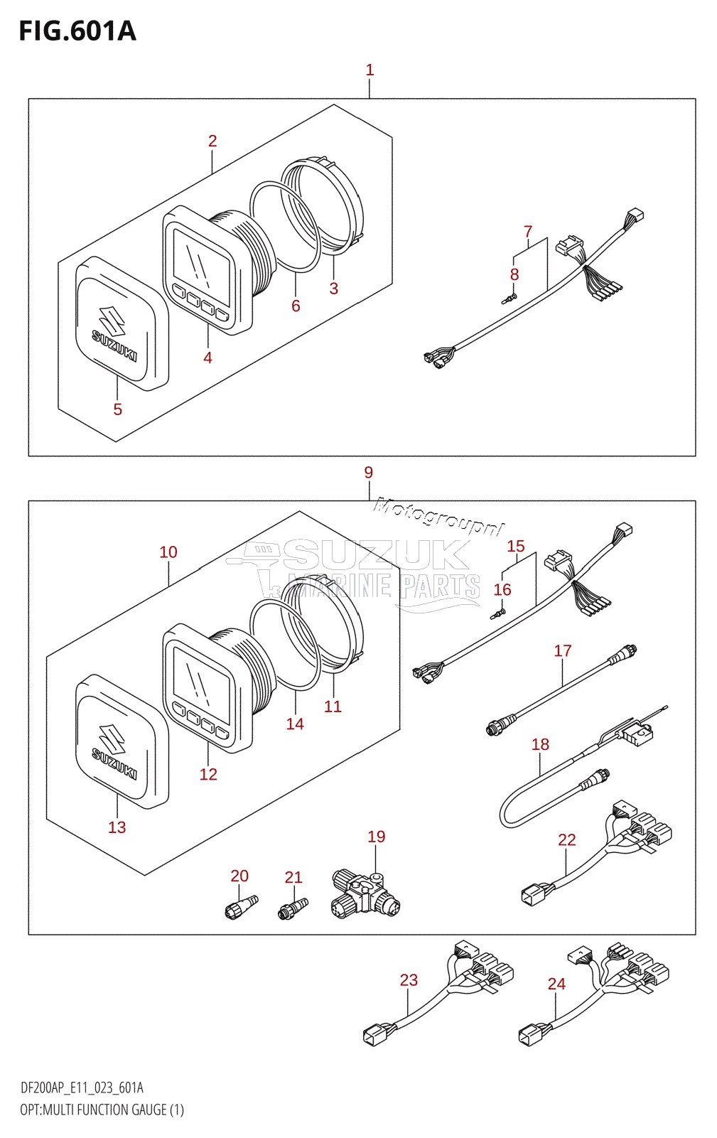 OPT:MULTI FUNCTION GAUGE (1) (020,021)