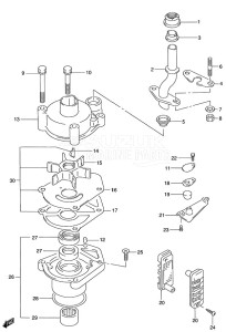 DT 140 drawing Water Pump (DT140EFI